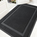 OLANLY Front Door Mat Outside 59x34, All-Season Heavy-Duty Rubber Doormat | Jet by OLANLY