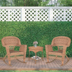 Jeco 3 Piece Rocker Wicker Chair Set - Image 10