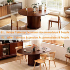 Wildhome Extendable Round Dining Table - Image 4
