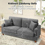 Kidirect 70in U Shaped Couch, Modular Sofa No Tool Assembly, Comfy Sectional - Image 2
