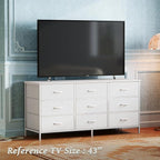 Huuger 9 Drawer Dresser, 47 Inch TV Stand - Image 6