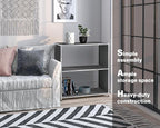 32-Inch 2-Tier Metal Bookcase, Open Shelf Storage Organizer - Image 5