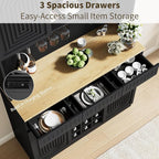 Gyfimoie 71-Inch Tall Wine Bar Cabinet - Image 3