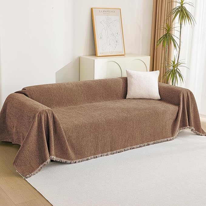 MYSKY HOME Loveseat Cover Camel Couch Cover Sectional Couch Covers - Image 8