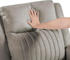 Lexicon Manual Double Reclining Loveseat, Polished Microfiber Manual Wall - Image 12