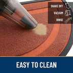 OLANLY Half Circle Front Door Mat Outside 47x23 All-Season Rubber Doormat | - Image 5