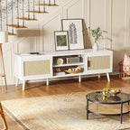 SUPERJARE TV Stand for 65 Inch TV, Entertainment Center - Image 5