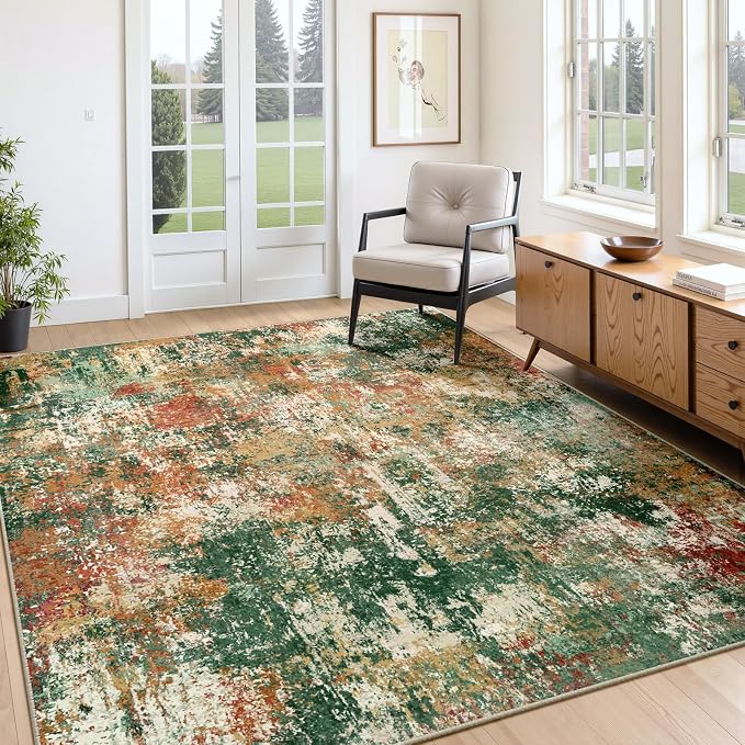 RELEANY Washable 6'x8' Abstract Area Rug - Image 9