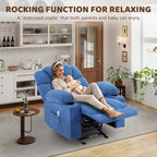 Massage Rocking Recliner Chair, Ergonomic Recliners Sofa - Image 5