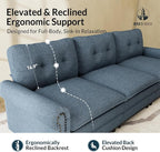 HERA'S HOUSE 3 Pieces Modular Sectional Sofa Sets, Oversized Couch Set - Image 8