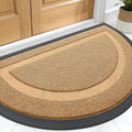 OLANLY Half Circle Front Door Mat Outside 59x34 All-Season Rubber Doormat | by OLANLY