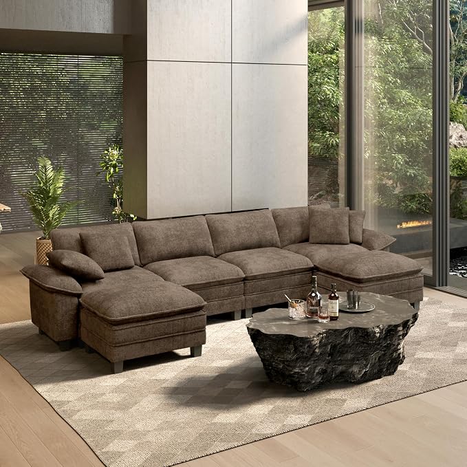 HERA'S HOUSE 158" Modular Sectional Sofa, Oversized U Shaped Couches by HERASHOUSE