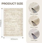 8x10 Area Rugs for Living Room, Large Washable Rug, Dining Room, Low Pile - Image 2