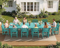 SERWALL Patio Dining Sets for 10 Person, HDPE Dining Set by SERWALL