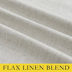NICETOWN Snowbound Vintage Linen 100% Blackout Curtains - Image 9