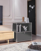 32.5-Inch Flip-Top Side Table & Buffet Cabinet - Image 8
