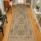 Brown 2'6" x 8' Runners for Hallways Non Slip, Extra Long Floor Runner for by HazoHaus
