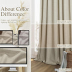 Extra Long 100% Blackout Linen Curtains - Image 7