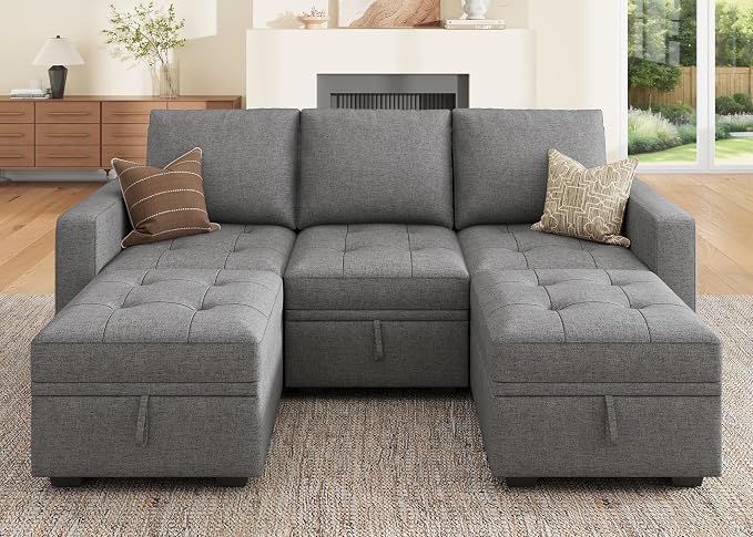 HONBAY Modular Sectional Couch U Shaped Sofa by HONBAY