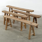 Artissance Handmade Wooden Entryway Bench, Vintage Noodle Bench - Image 12
