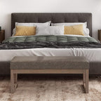 SIMPLIHOME Milltown Large Ottoman Bench - Image 2