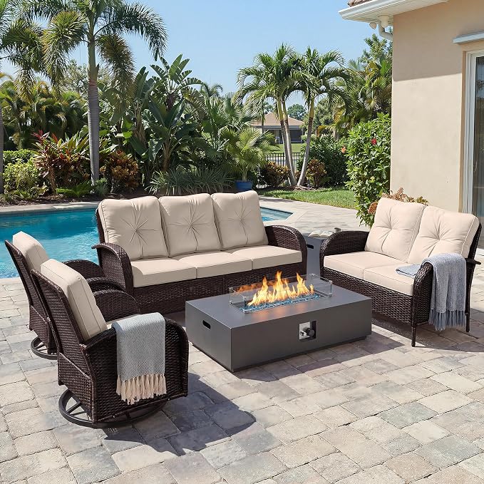 UPHA 8 Pieces Patio Furniture Set by UPHA