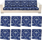 8Pcs Patio Cushion Covers Stretch Outdoor Furniture Protector Slipcovers | by pickyNproud