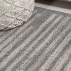 JONATHAN Y Khalil Modern Berber Stripe Gray/Cream Indoor Area Rug, Contemporary - Image 4