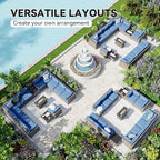 Aoxun Patio Furniture Sets, 15-Piece Outdoor Patio Furniture - Image 8