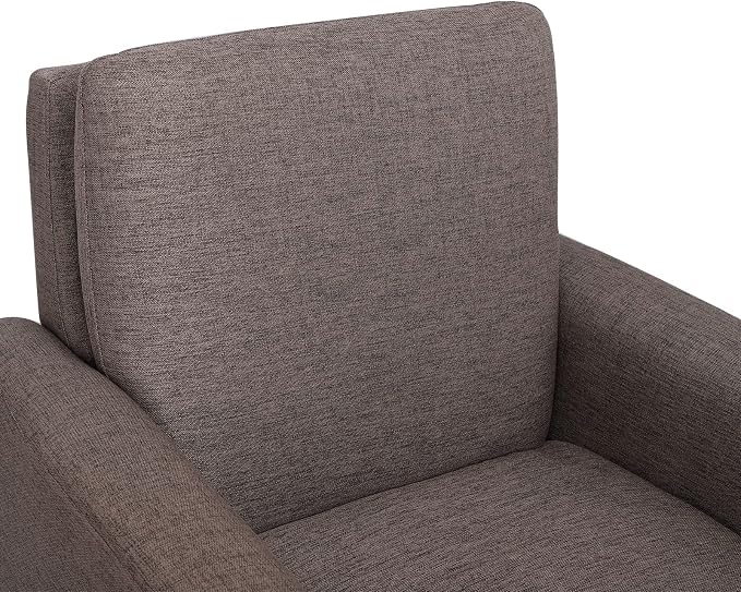 Mid-Century Accent Chair, Modern Fabric Comfy Upholstered Armchair - Image 7
