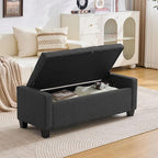 Huatean Home 43" Ottoman with Storage, Storage Ottoman Bench with Safety Hinge - Image 4
