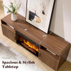AMERLIFE 70" Fluted Fireplace TV Stand - Image 8