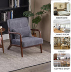 Mid-Century Modern Accent Chair & Coffee Table Set, Vintage Luxury 2-Piece - Image 8