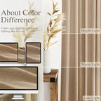 Sand Beige Linen Curtains 84 Inch Length - Image 3