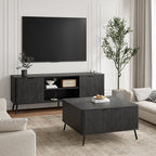 Fatmok Fluted Living Room Furniture Set – 58" TV Stand Entertainment Center by Fatmok