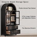 71" Arched Storage Cabinets - Image 4