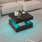 HedoAjim Small Black Led Coffee Table - Image 6