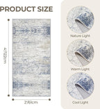 2x4 Rug Runners for Hallways Non Slip, Nursery Room, Soft Runner Rug, Stain - Image 2