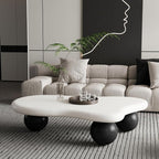 47" Cloud Coffee Table for Living Room Irregular Coffee Table Modern Low Coffee by LvingRoomFurniture