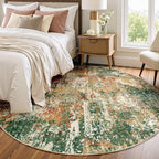 RELEANY Washable Round 8ft Area Rug by RELEANY