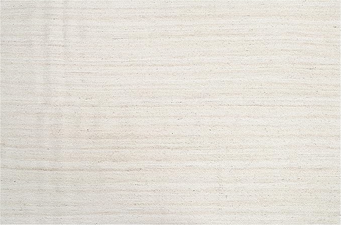 Hausattire Hand Woven Jute Braided Rug, Off White | 100% natural jute, by Hausattire