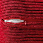 MIULEE Decorative Euro Sham Throw Pillow Covers 24x24 Inch Red 2 Pack | Boho - Image 5