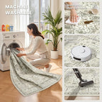 8x10 Area Rugs for Living Room, Large Washable Rug, Dining Room, Low Pile - Image 5