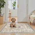 Madane Washable Area Rug 2x3 Small Entryway Rugs Non-Slip, Low Pile Floor Carpet by Madane