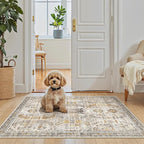 Madane Washable Area Rug 2x3 Small Entryway Rugs Non-Slip, Low Pile Floor Carpet by Madane