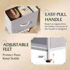 WLIVE Dresser for Bedroom with 5 Drawers, Wide Chest of Drawers, Fabric Dresser - Image 7