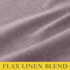 NICETOWN Chaise Mauve Vintage Linen 100% Blackout Curtains - Image 9