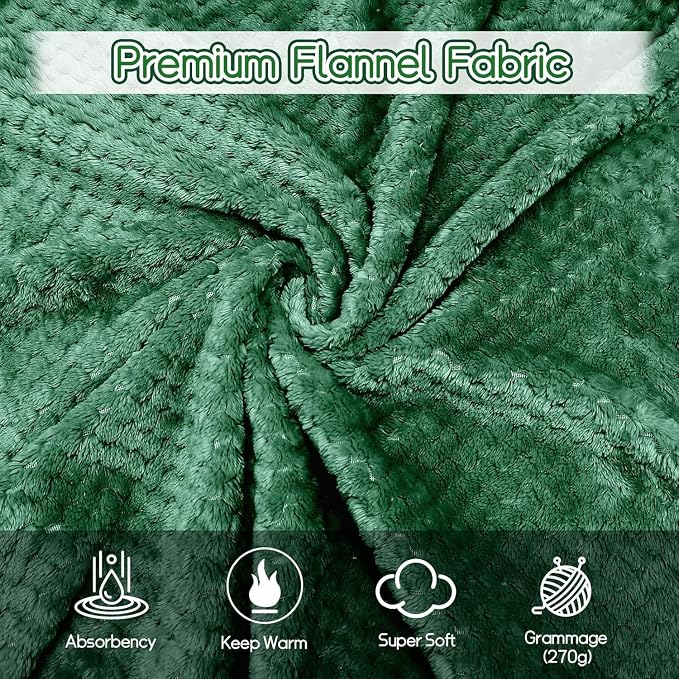 4 Pack Fleece Throw Blankets 50x60 Inches - Image 5