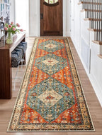 SERISSA 2'6"x10' Washable Non Slip Boho Runner Rug by SERISSAHomeDecorCollection