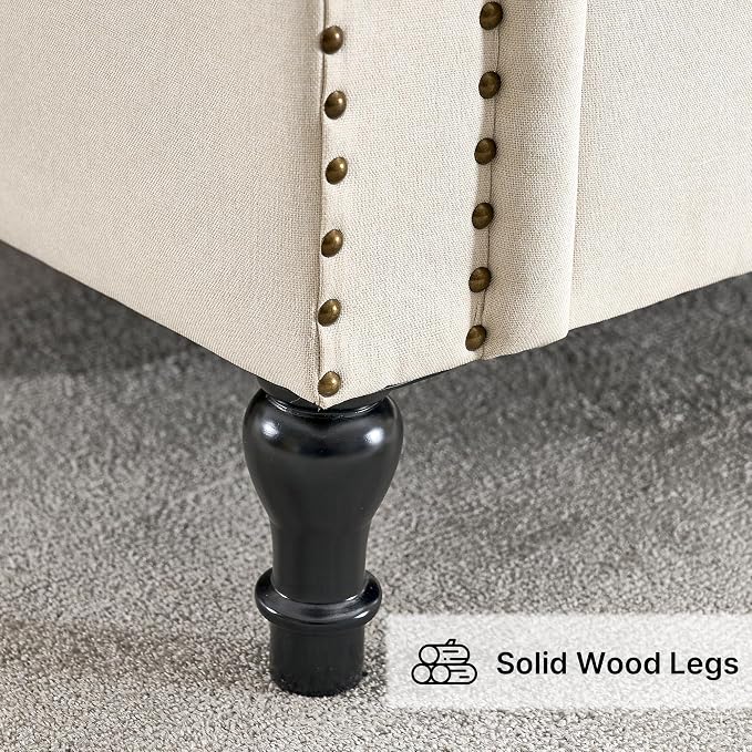 67" Storage Bench for Bedroom, Linen End of Bed - Image 8